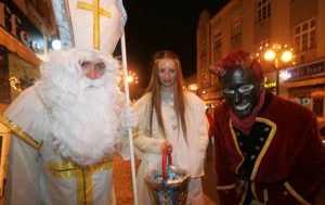 Saint Nicholas, Angel and Devil