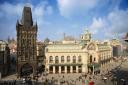 Municipal building with adjacent Powder Tower - only preserved part of former Gothic fortification…