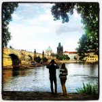 Gothic Charles Bridge in Prague